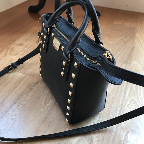 Michael Kors studded sandrine handbag/purse - Picture 4 of 8